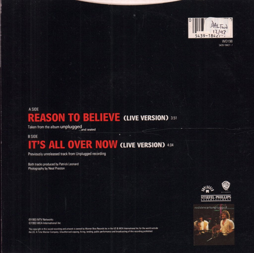 Rod Stewart - Reason To Believe - 7 Inch