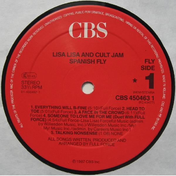 Lisa Lisa And Cult Jam - Spanish Fly - Lp