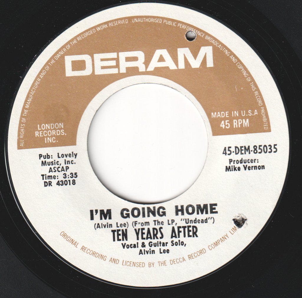 Ten Years After - I'm Going Home - 7 Inch
