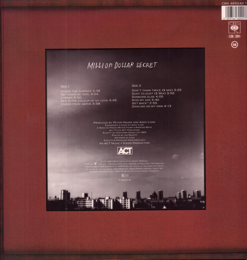 Million Dollar Secret - Under The Surface - Lp