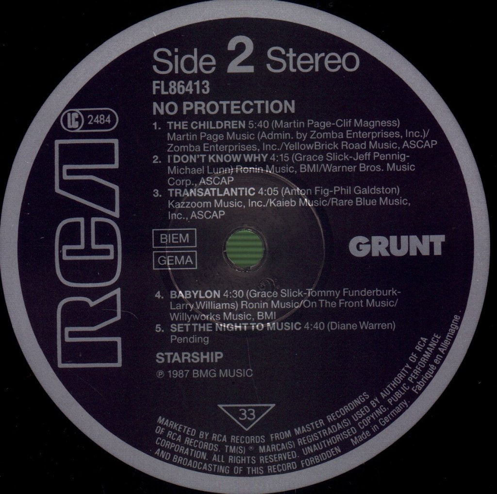 Starship - No Protection - Lp