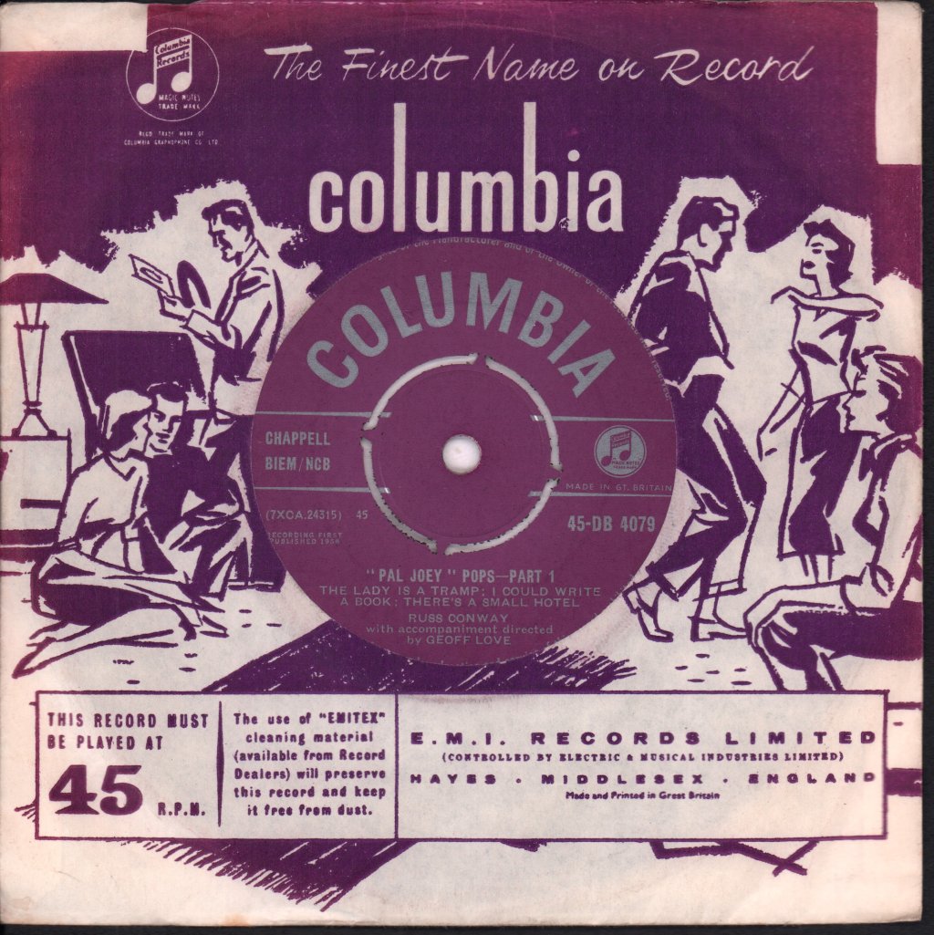 Russ Conway - Pal Joey Pops - 7 Inch