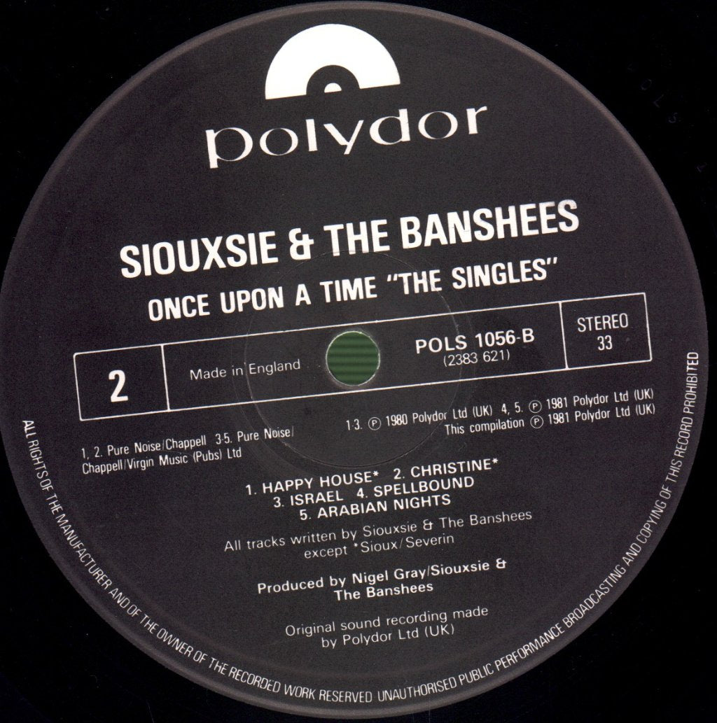Siouxsie And The Banshees - Once Upon A Time (The Singles) - Lp