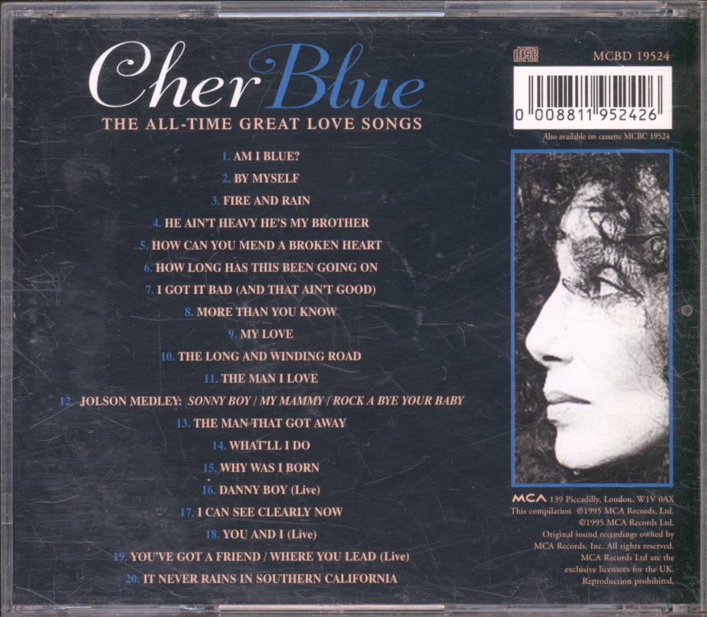 Cher - Blue - The All - Time Great Love Songs - Cd