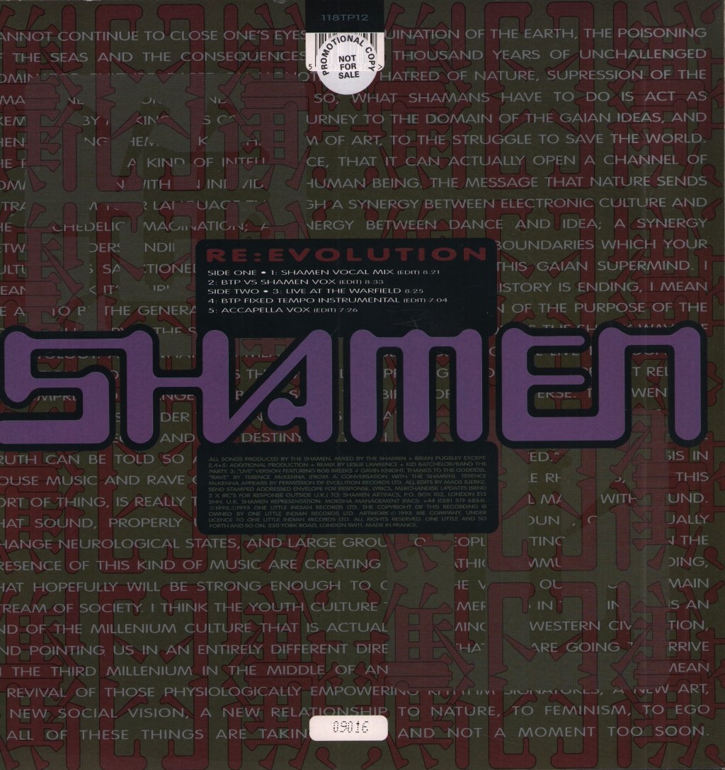 Shamen - Re: Evolution - 12 Inch