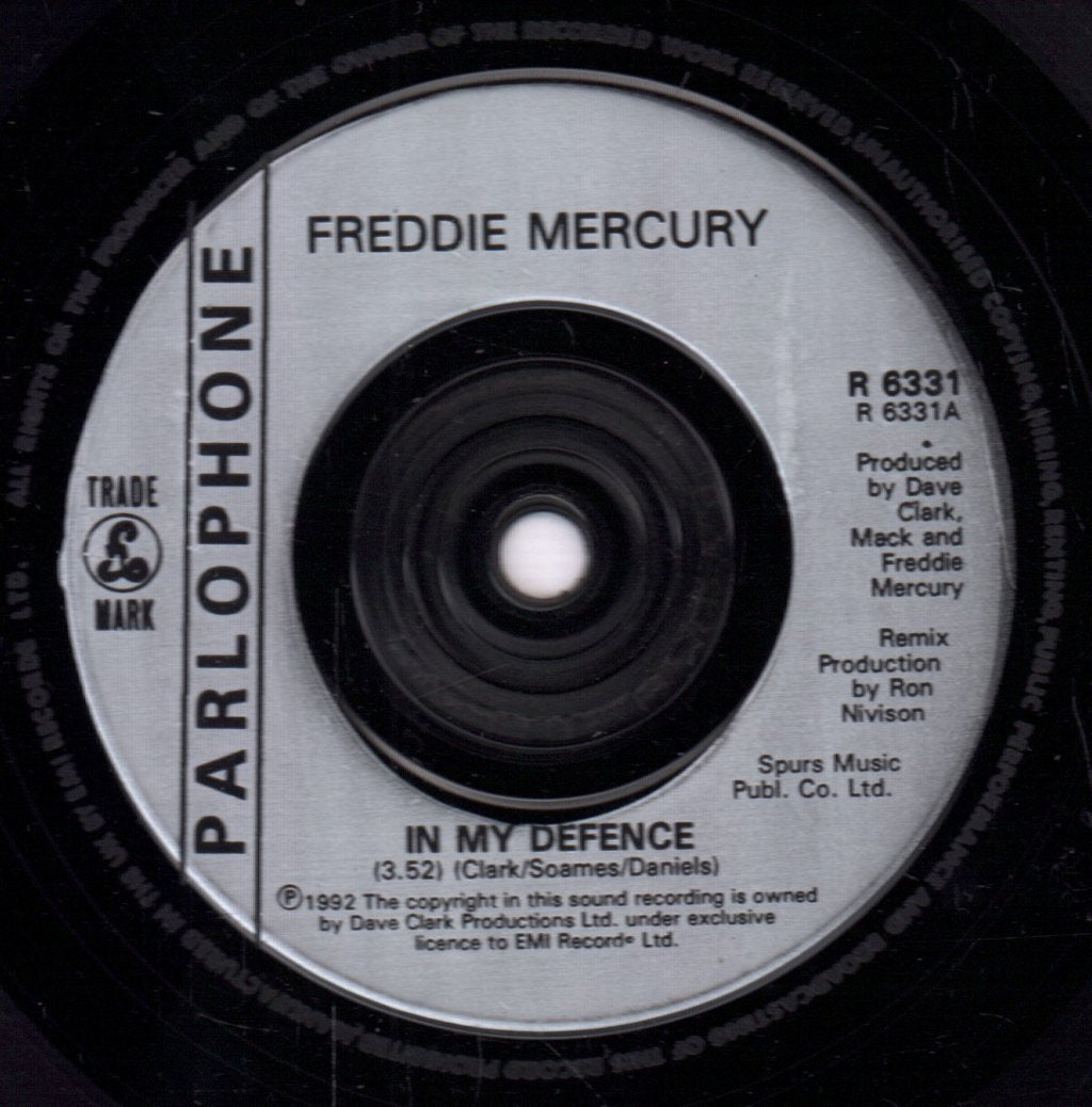 Freddie Mercury - In My Defence - 7 Inch