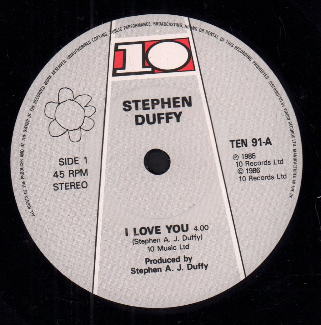 Stephen Duffy - I Love You - 7 Inch