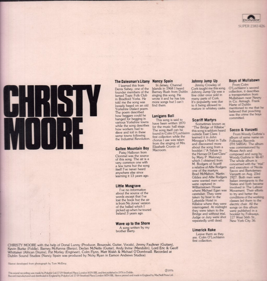 Christy Moore - Christy Moore - Lp