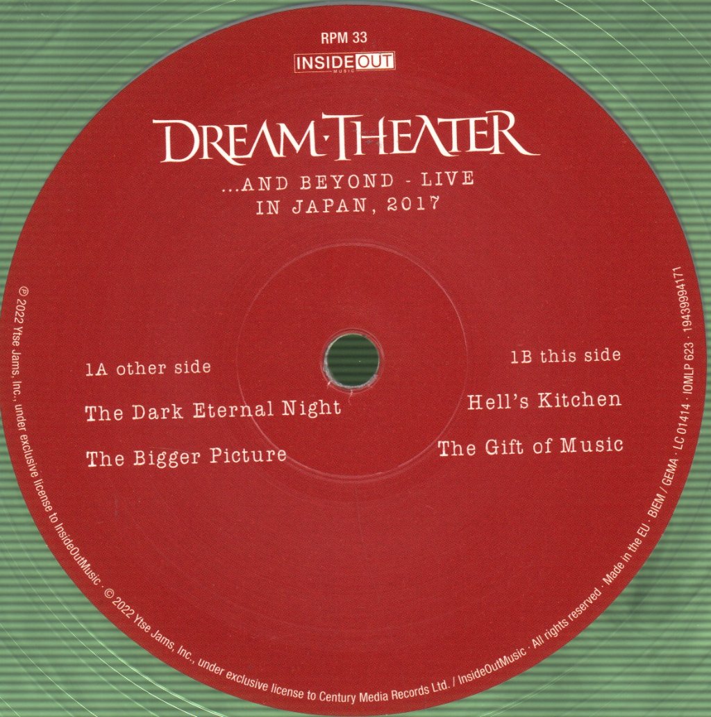 Dream Theater - Lost Not Forgotten Archives: ...and Beyond - Live in Japan, 2017 (Clear Vinyl) - Double Lp