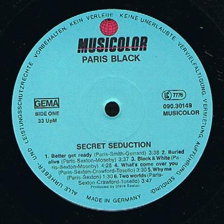 Paris Black - Secret Seduction - Lp