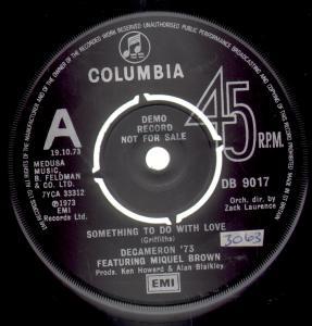 Decameron '73 - Something To Do With Love - 7 Inch