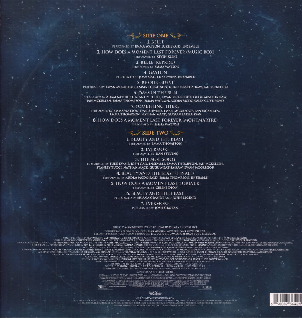 Various Artists - Beauty And The Beast The Songs - Lp