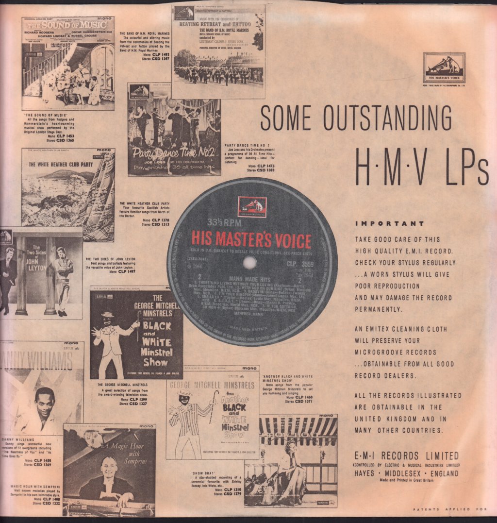 manfred mann with paul jones - Mann Made Hits - Lp