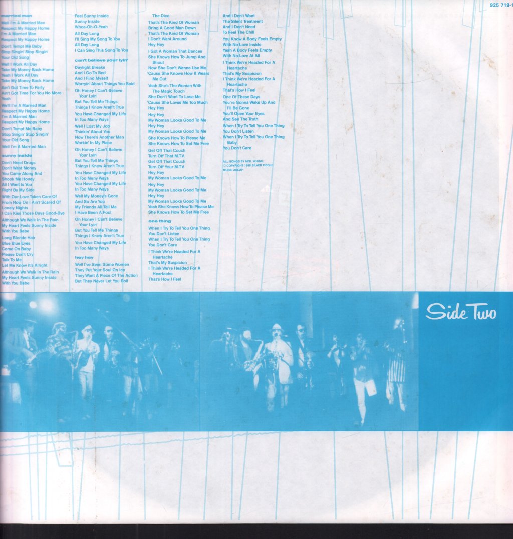 Neil Young And The Bluenotes - This Note's For You - Lp