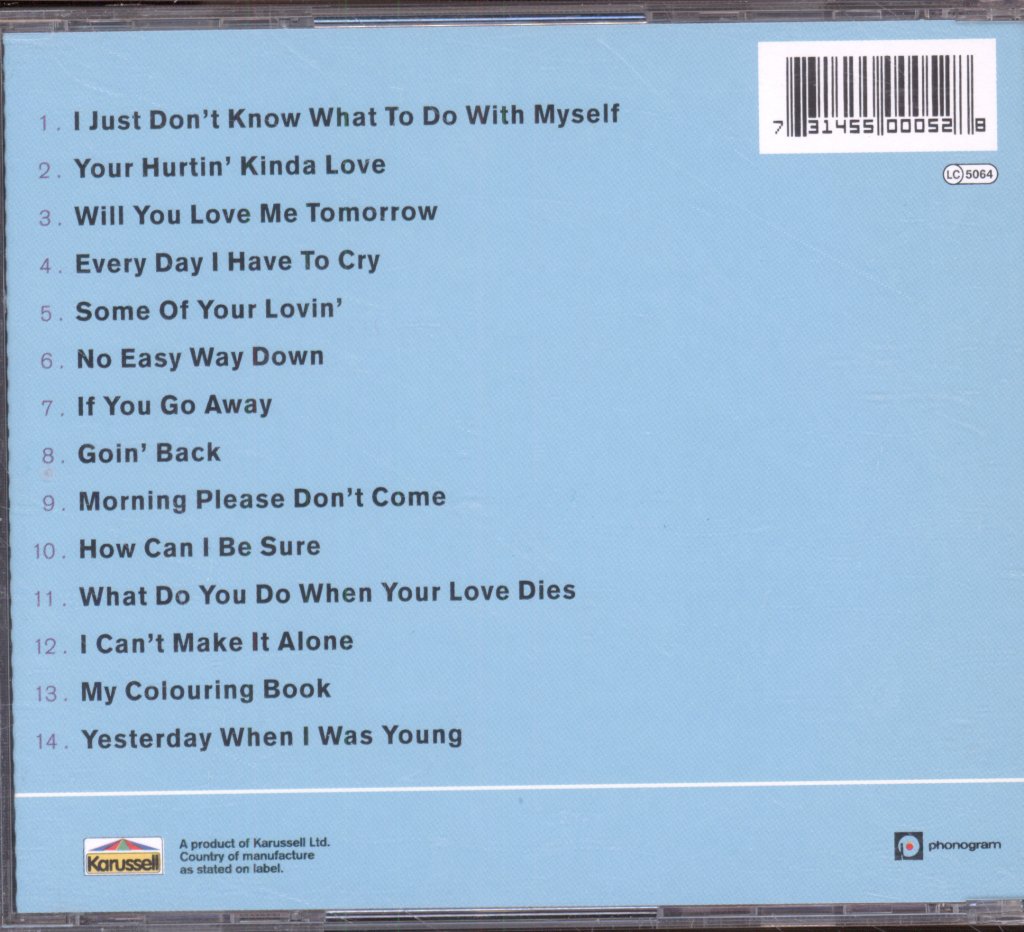 Dusty Springfield - Blue For You - Cd