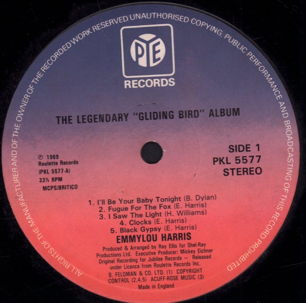 Emmylou Harris - Gliding Bird - Lp