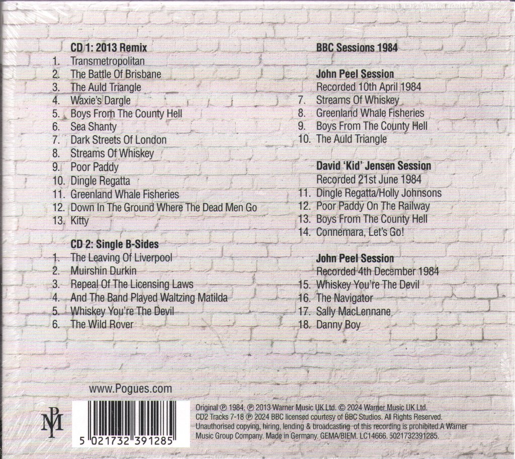 Pogues - Red Roses For Me (40th Anniversary Edition) - Double Cd