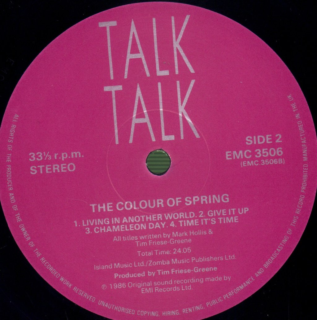 Talk Talk - Colour Of Spring - Lp