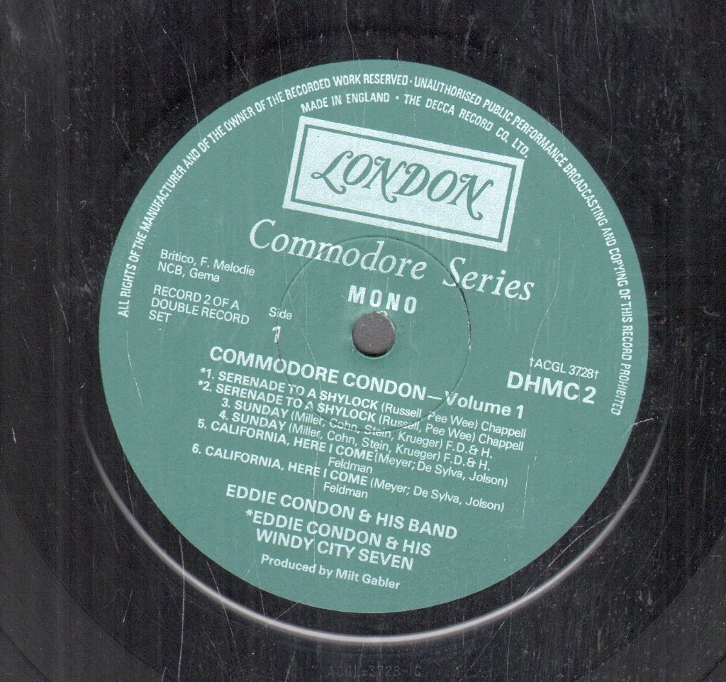Eddie Condon - Commodore Condon Vol. 1 - Double Lp