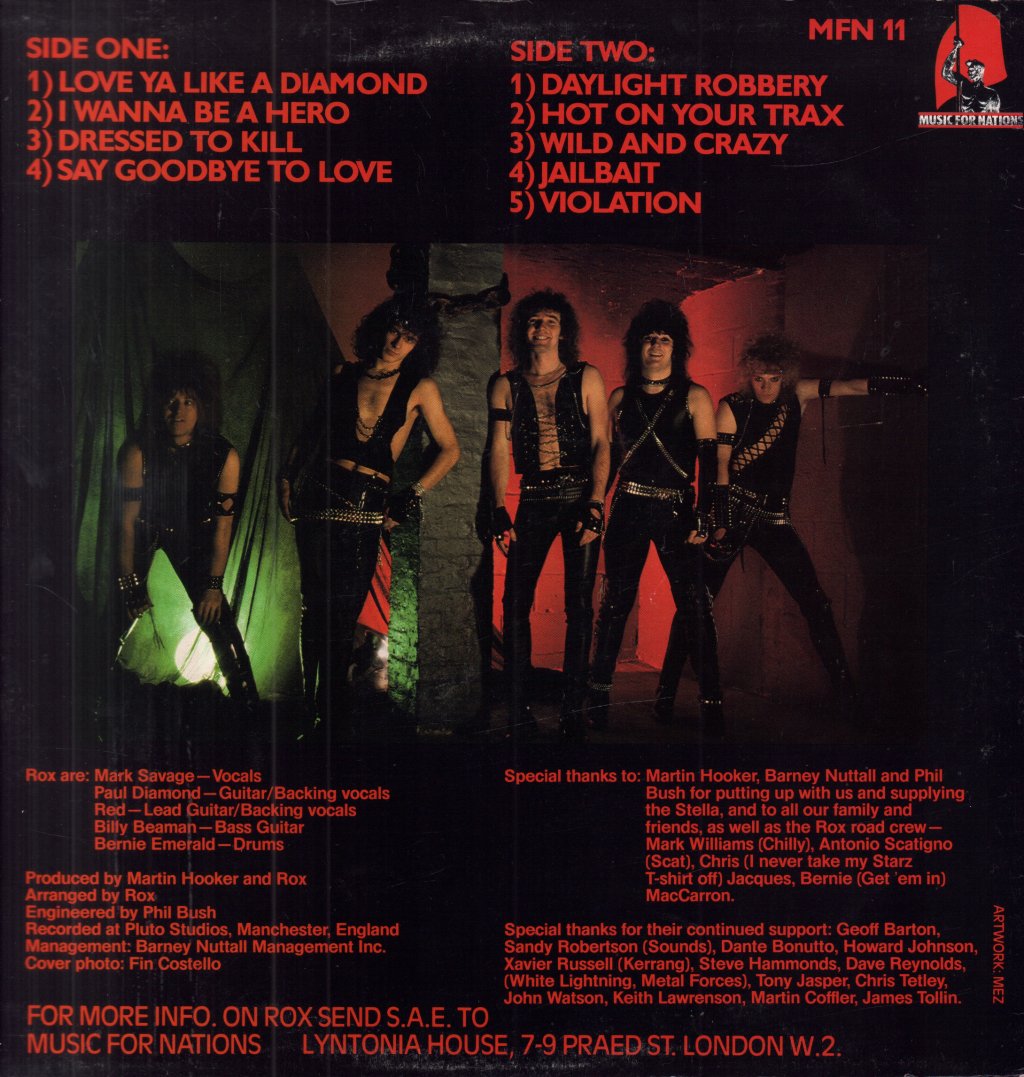 Rox (Metal Group) - Violent Breed - Lp