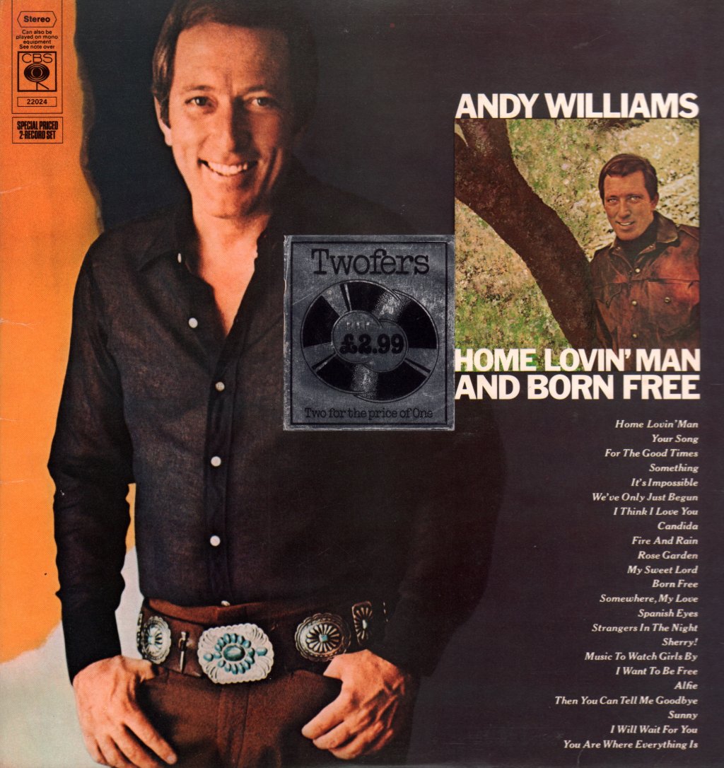 Andy Williams - Home Lovin' Man / Born Free - Double Lp