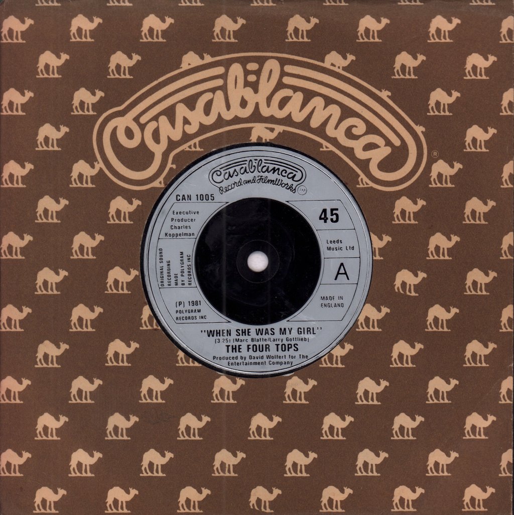 Four Tops - When She Was My Girl - 7 Inch