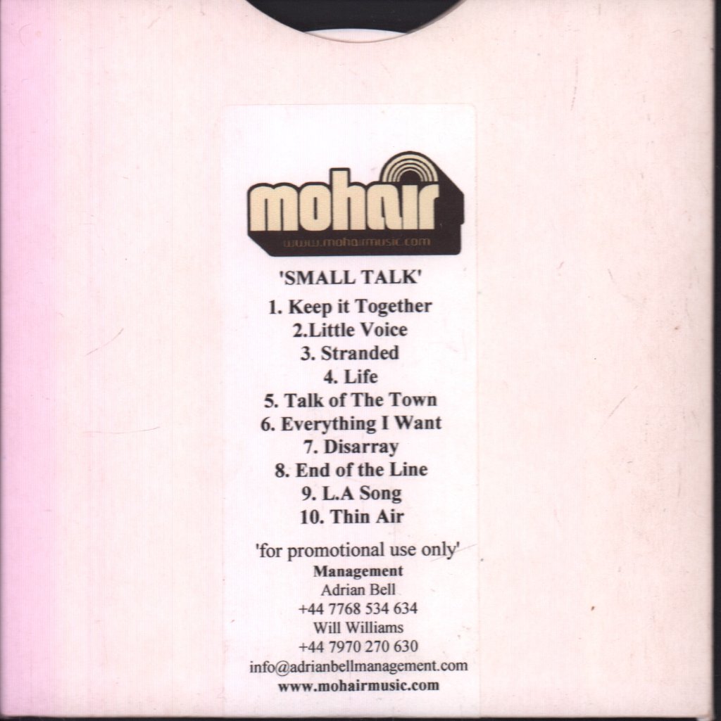 Mohair - Small Talk - Cdr