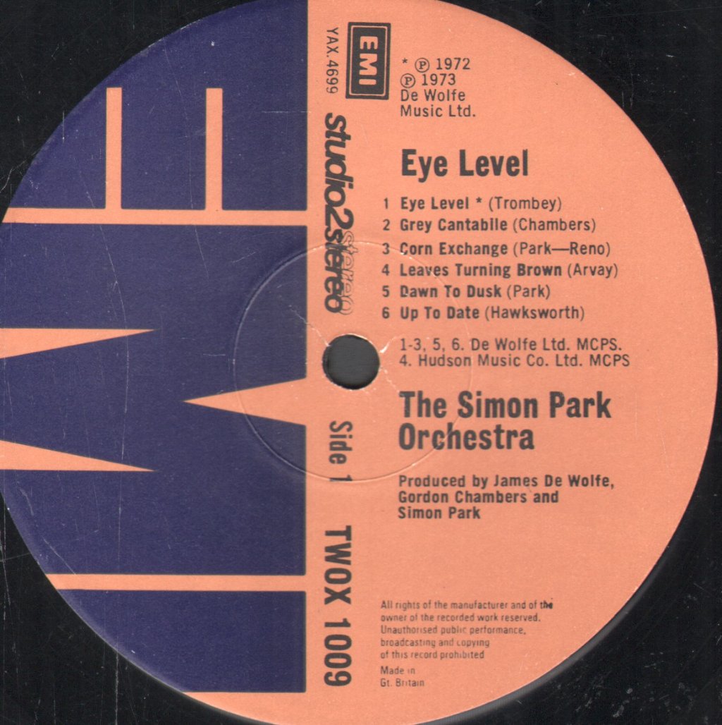 Simon Park Orchestra - Eye Level - Lp