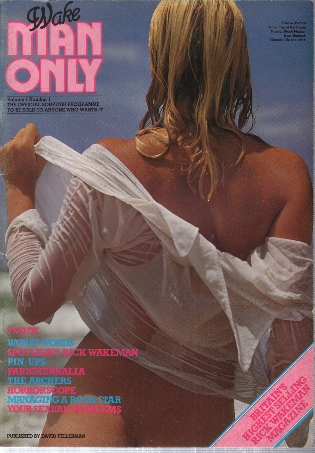 Rick Wakeman - Wake Man Only - Tour Programme