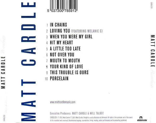 Matt Cardle - Porcelain - Cd