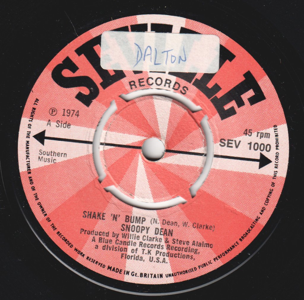 Snoopy Dean - Shake N Bump - 7 Inch