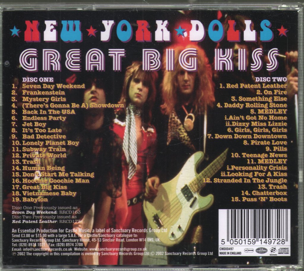 New York Dolls - Great Big Kiss - Double Cd