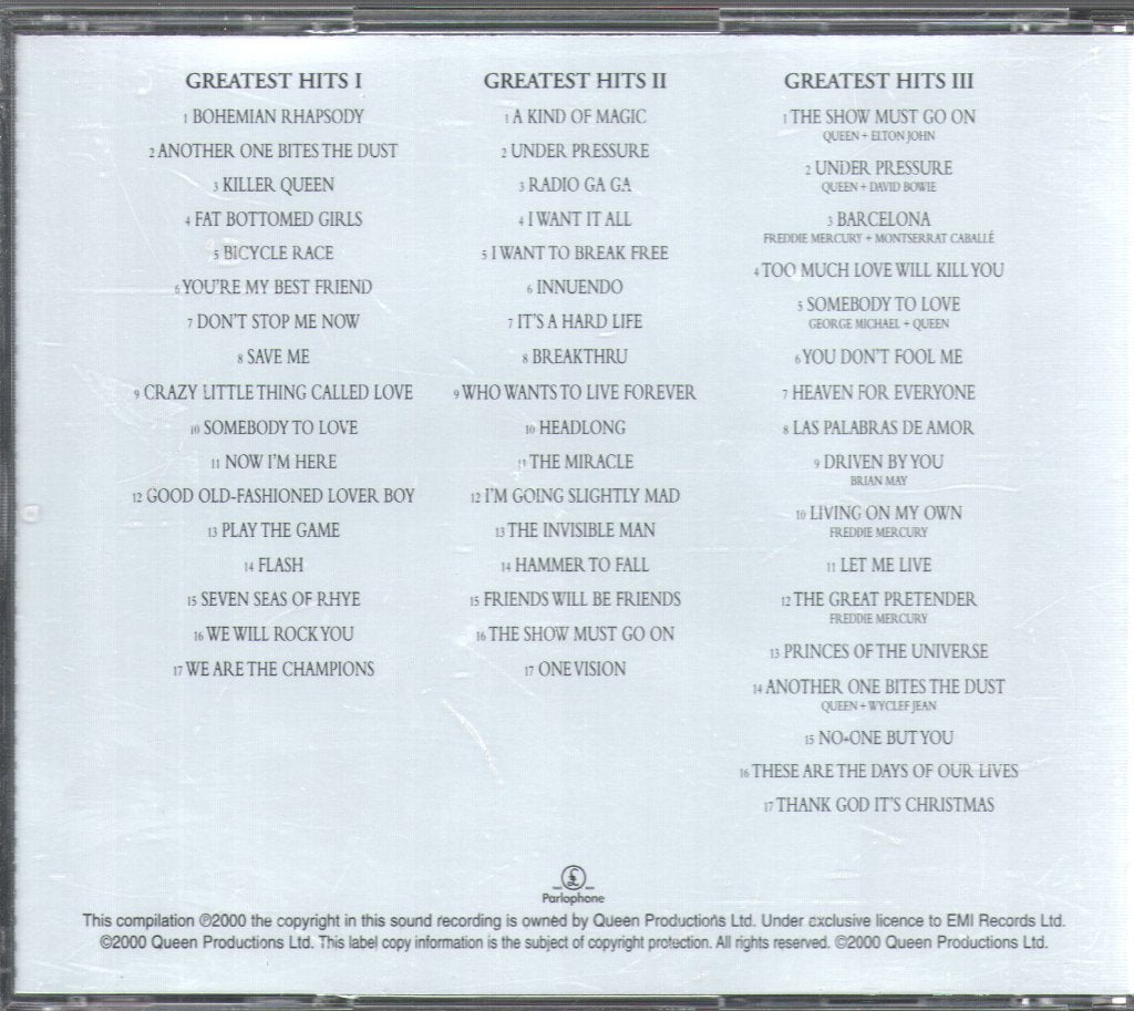 Queen - Greatest Hits 1, 2 And 3 - Cd Set