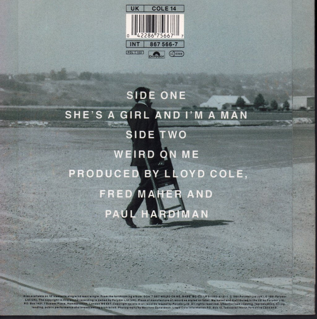 Lloyd Cole And The Commotions - She's A Girl And I'm A Man - 7 Inch