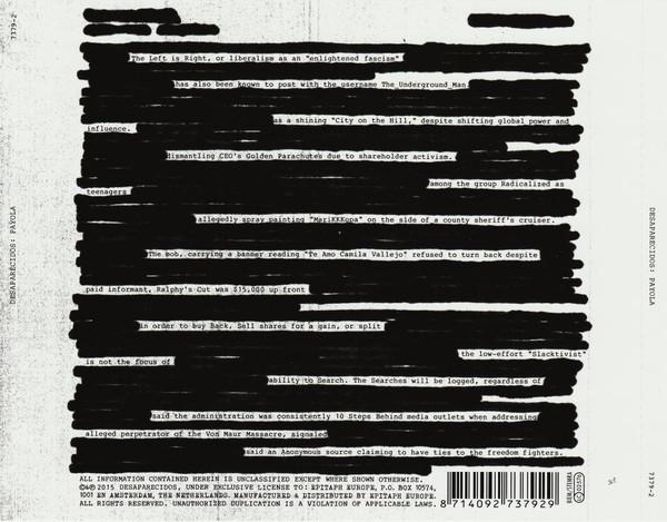 Desaparecidos - Payola - Cd