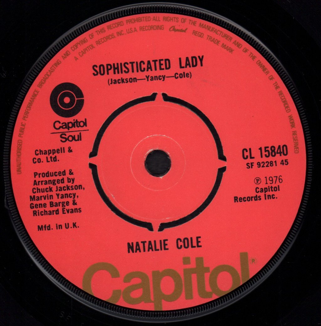 Natalie Cole - Sophisticated Lady - 7 Inch