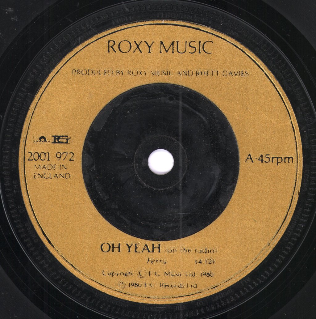 Roxy Music - Oh Yeah - 7 Inch
