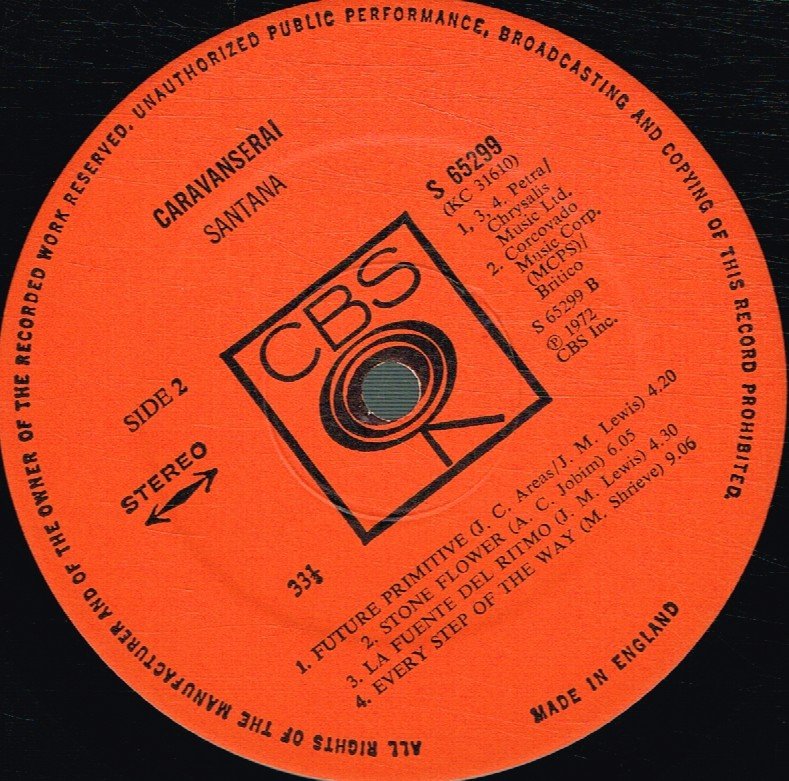 Santana - Caravanserai - Lp