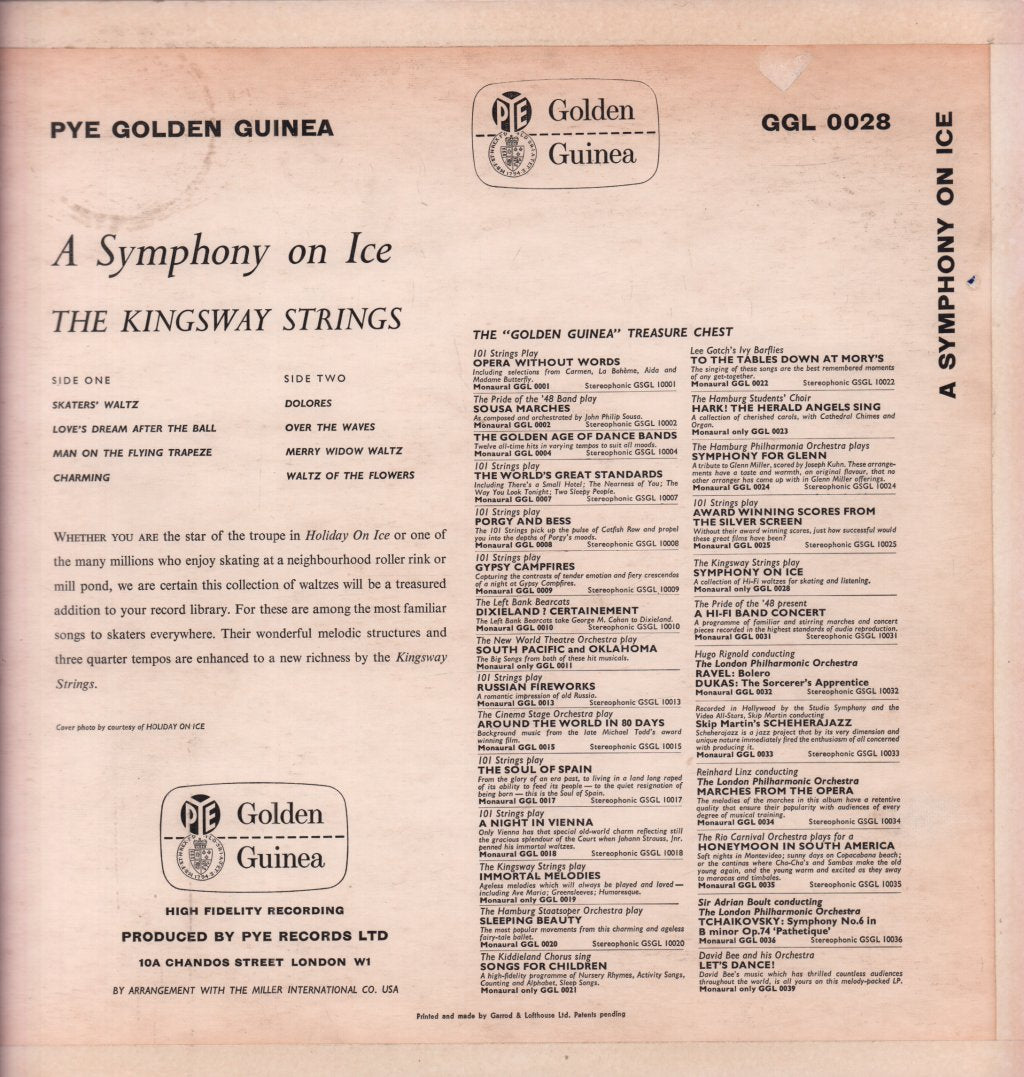 Kingsway Strings - Symphony On Ice - Lp
