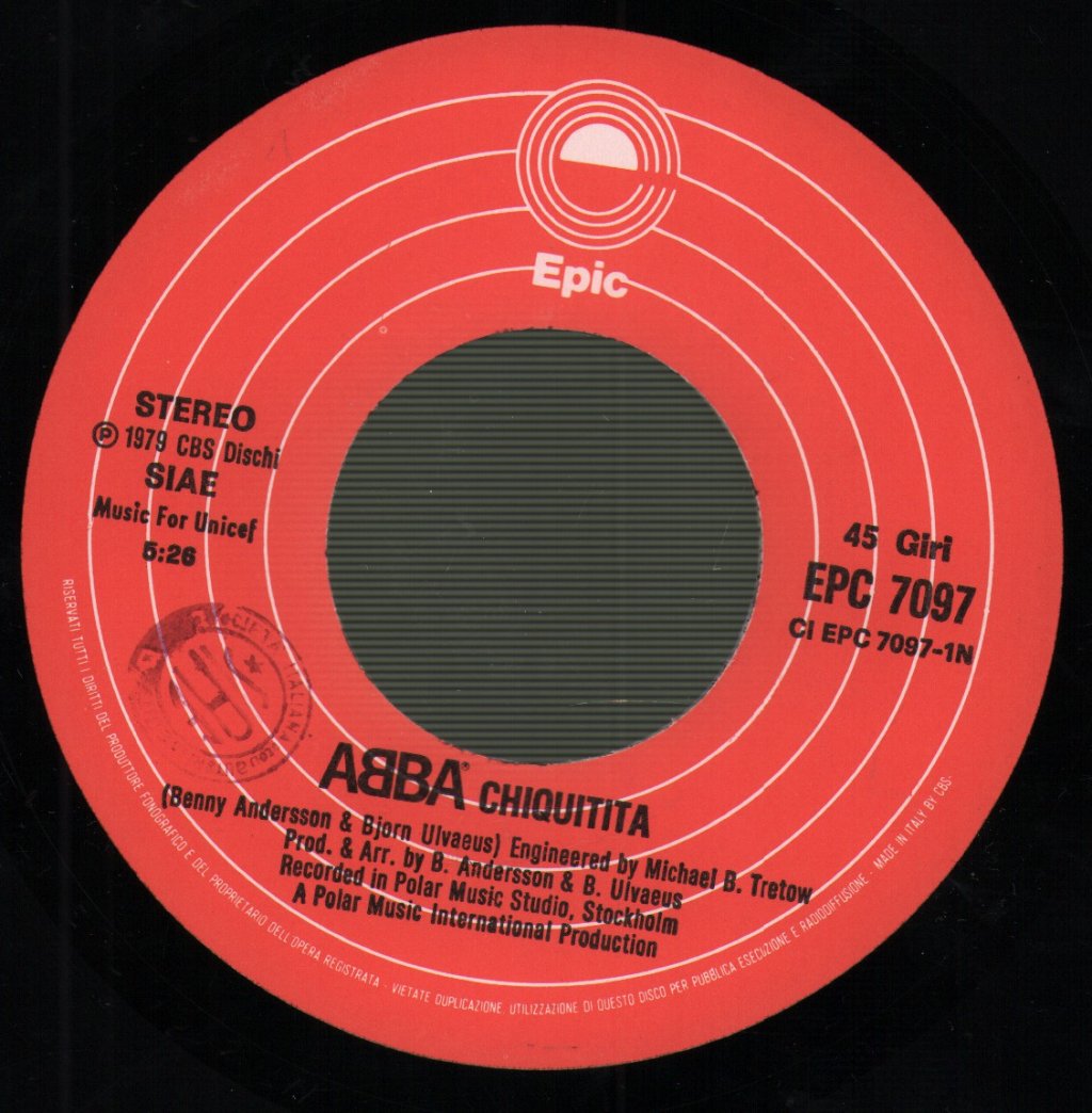 ABBA - Chiquitita - 7 Inch