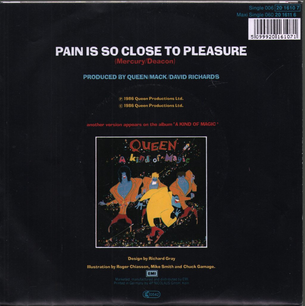 Queen - Pain Is So Close To Pleasure - 7 Inch