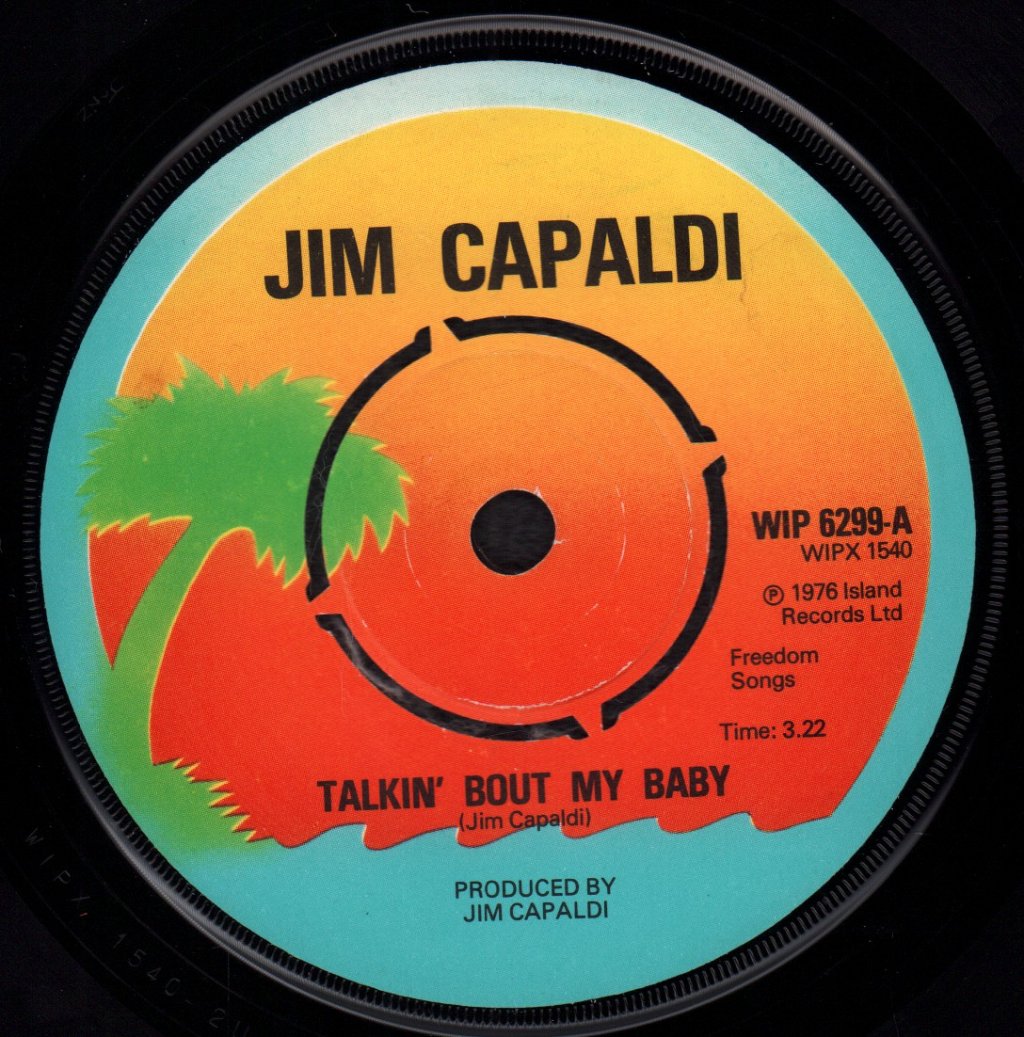 Jim Capaldi - Talkin' Bout My Baby - 7 Inch