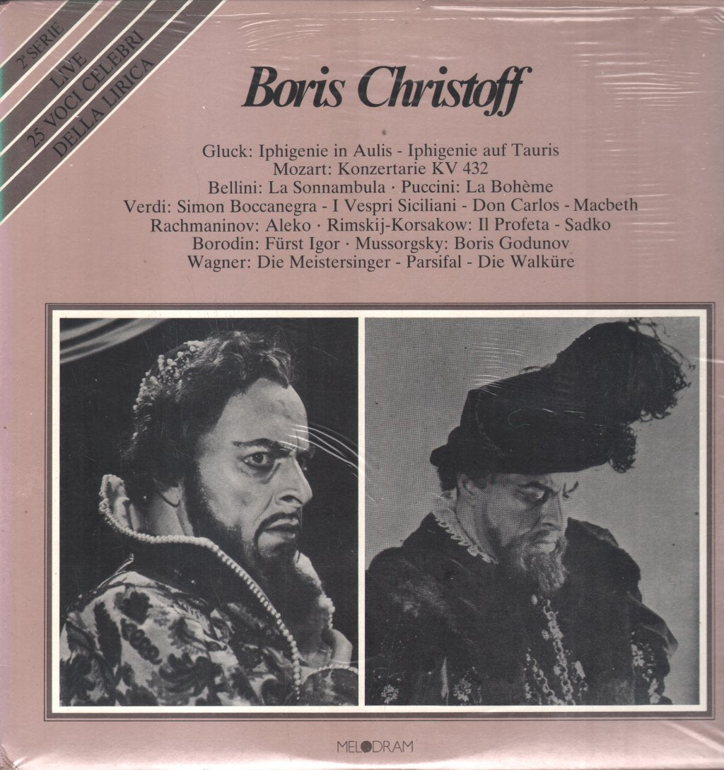 Boris Christoff - Live 25 Voci Celibri Della Lirica - Double Lp