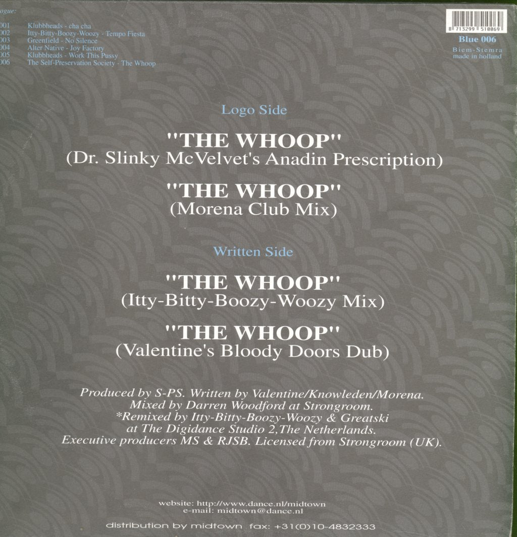 Self Preservation Society - Whoop - 12 Inch