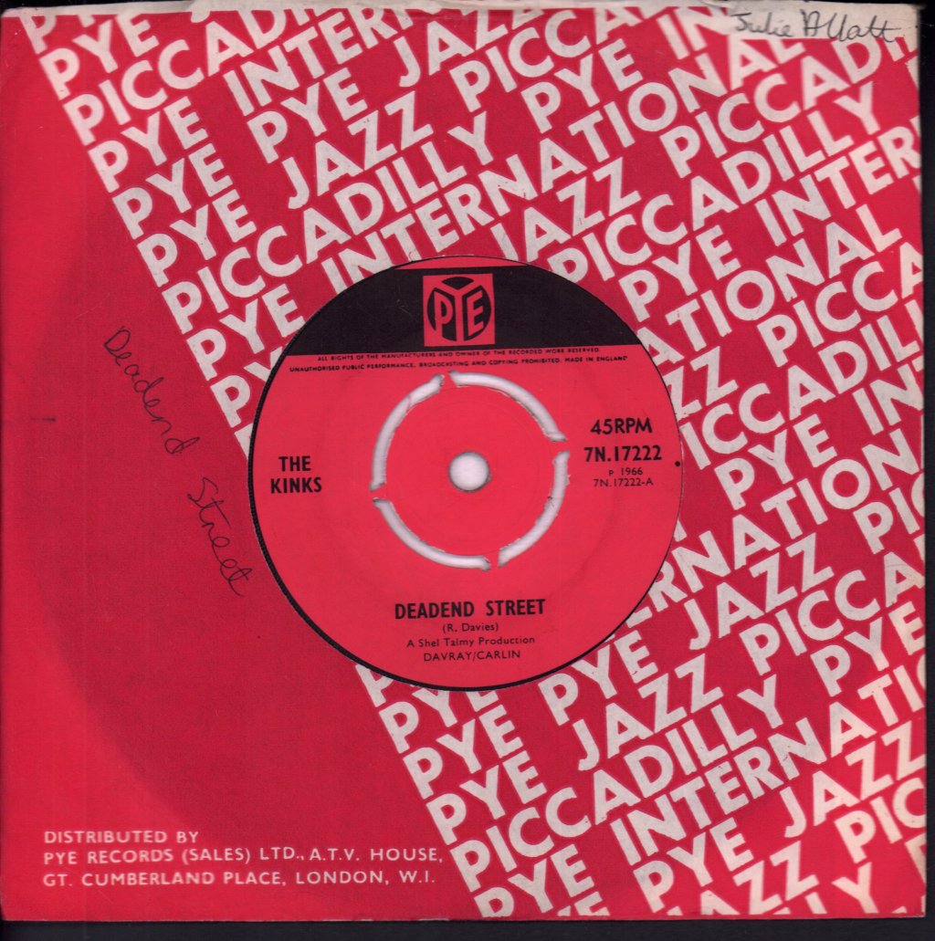 Kinks - Deadend Street - 7 Inch