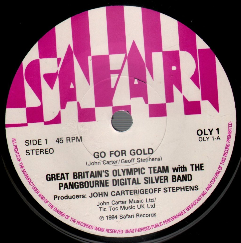Great Britain's Olympic Team/Pangbourne Silver Band - Go For Gold - 7 Inch