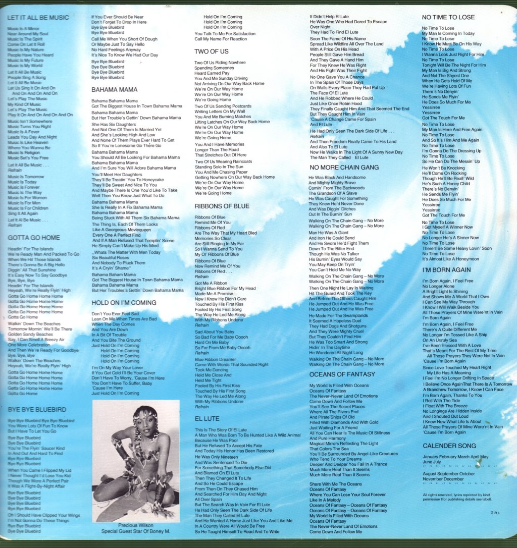 Boney M - Oceans Of Fantasy - Lp
