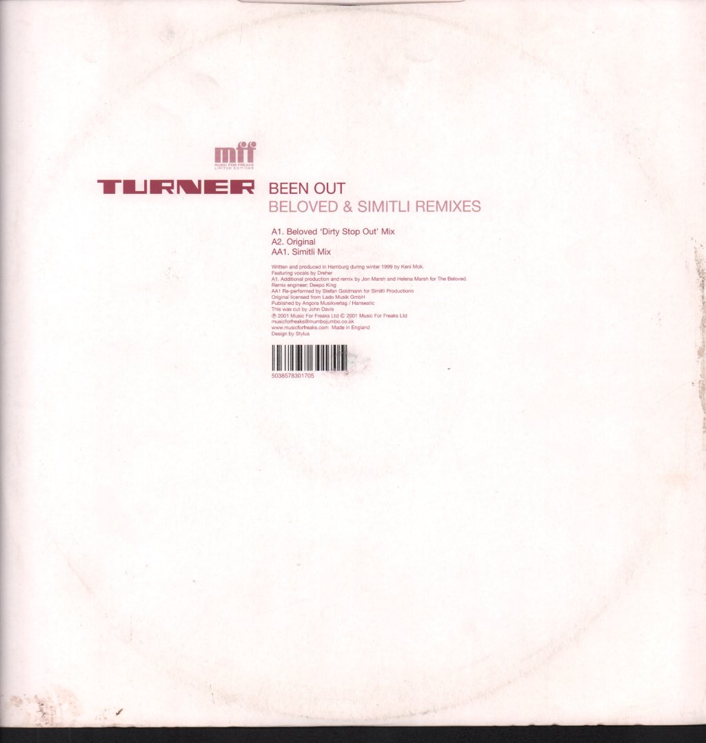 Turner - Been Out - 12 Inch