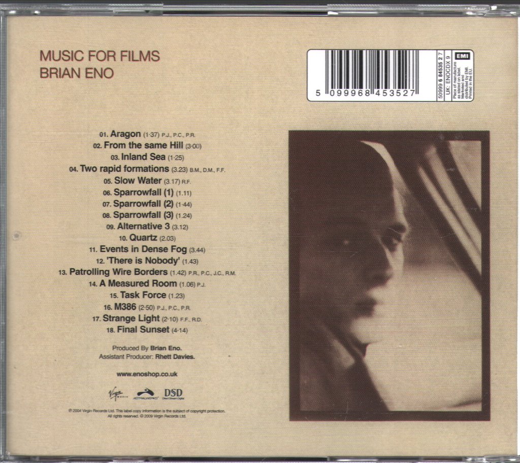 Brian Eno - Music For Films - Cd