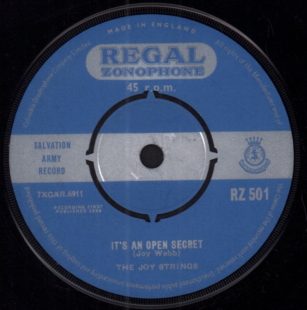 Joy Strings - It's An Open Secret - 7 Inch